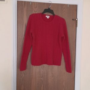 Fushia sweater. St. John's Bay. Large